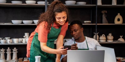 buckeye blog, network management for smb, people on devices in pottery studio