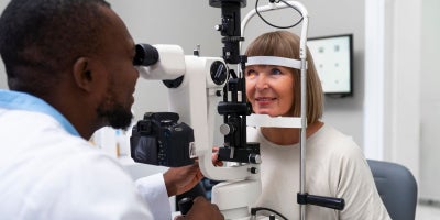 buckeye broadband blog, glaucoma awareness month, woman at eye doctor