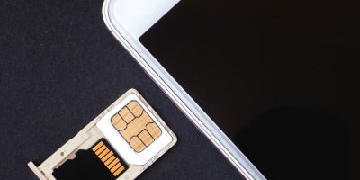 what is esim? what is a sim card? image of phone and sim card