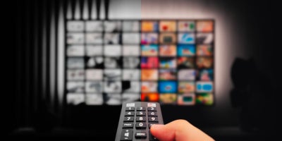 color tv day, when was tv invented, who invented tv, image of tv split into color and black and white