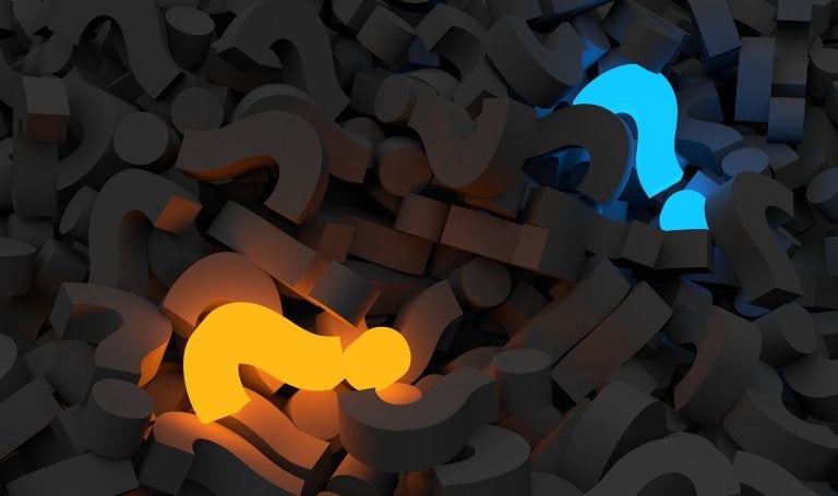 Photo of Neon Question Marks