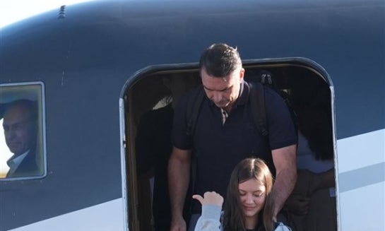 Flávio Bolsonaro arrives at Miami-Opa Locka Executive Airport on Oct. 28 in Opa-locka, Fla.