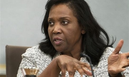 Board of Governors of the Federal Reserve member Lisa Cook, speaks during a conversations with leaders from organizations that include nonprofits, small businesses, manufacturing, supply chain management, the hospitality industry, and the housing and educ