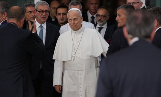 Pope Leo XIV leaves Rome's Agostino Gemelli Polyclinic on Oct. 17 after Tuesday's surgery to remove a lung cancer.