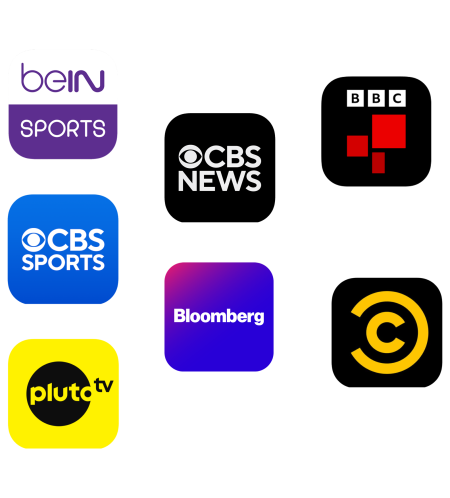 various channel logos available with superchannels