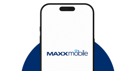 mobile phone with maxxmobile logo
