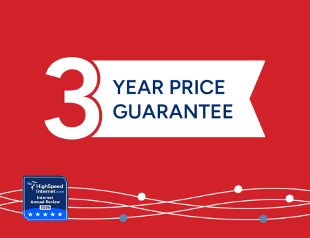 3 year price guarantee - high speed internet award logo 
