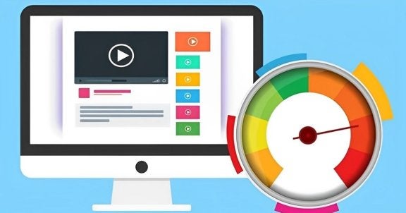 understanding internet speed, understanding internet speed tests, illustration of computer screen with speed gauge