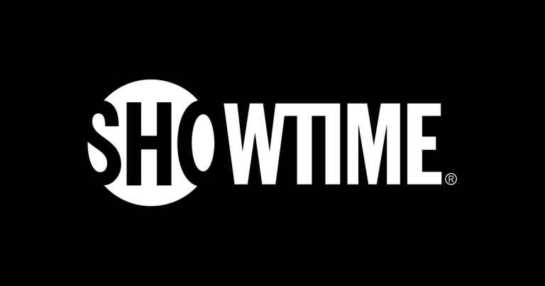 black background with white showtime logo