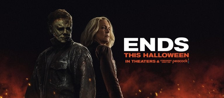 movie poster for halloween ends 