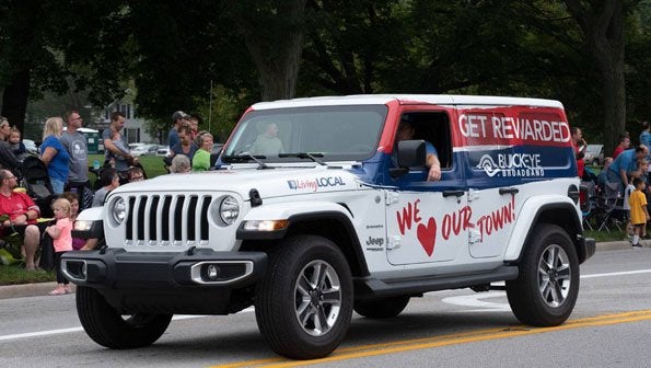 60 year anniversary - Buckeye Jeep in a parade