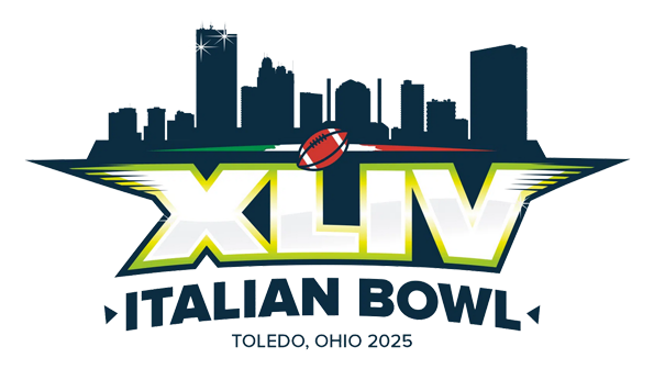 xliv italian bowl, italian bow logo, toledo 2025