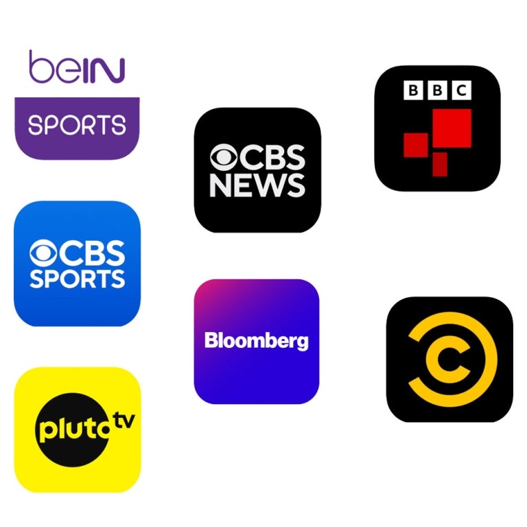 various channel logos available with superchannels